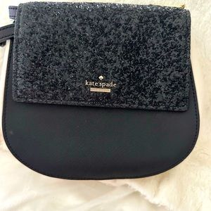 Black glitter new year eve Kate spade bag